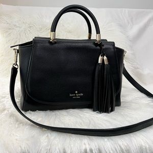 Kate Spade Medium Black Tassel Purse